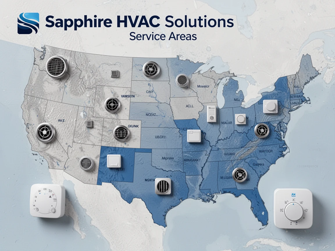 Hvac Service Areas Map